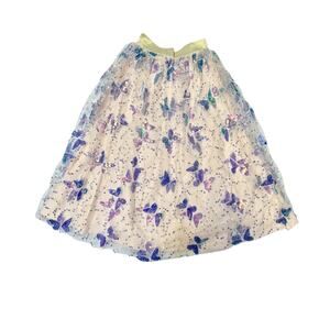 NEW Love & Grow Butterfly Dreams Tulle Sequin Maxi Skirt Size 8